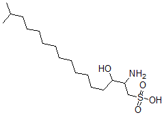 CAS#: 76187-10-5, 2-Amino-3-Hydroxy-15-Methylhexadecane-1-Sulfonic Acid