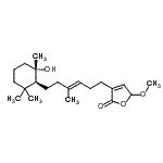 CAS#: 76215-28-6, 3-{(3E)-6-[(1S,2S)-2-Hydroxy-2,6,6-trimethylcyclohexyl]-4-methyl-3-hexen-1-yl}-5-methoxy-2(5H)-furanone