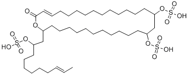 CAS 登录号：76265-39-9， [30-氧代-16-磺基氧基-2-[(E)-2-磺基氧基十一碳-9-烯基]-1-氧杂环三十碳-28-烯-14-基]氢硫酸盐