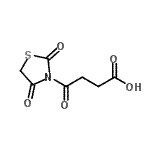 CAS#: 763030-47-3, 4-(2,4-Dioxo-1,3-thiazolidin-3-yl)-4-oxobutanoic acid