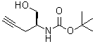 CAS 登录号：763122-73-2， [(2S)-1-羟基-4-戊炔-2-基]氨基甲酸叔丁酯
