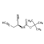 CAS#: 763139-22-6, 2-Methyl-2-propanyl [(1S)-1-cyano-3-butyn-1-yl]carbamate