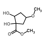 CAS#: 76325-19-4, Methyl 1,2-dihydroxy-4-methoxycyclopentanecarboxylate