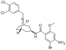 CAS#: 76351-97-8, 4-Amino-5-Bromo-N-[8-[(3,4-Dichlorophenyl)Methyl]-8-Azabicyclo[3.2.1]Octan-3-Yl]-2-Methoxybenzamide