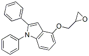 CAS 登录号:76410-31-6, 4-(环氧乙烷-2-基甲氧基)-1,2-二(苯基)吲哚