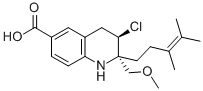 CAS#: 76417-04-4, 3-Chloro-2-(3,4-Dimethylpent-3-Enyl)-2-(Methoxymethyl)-3,4-Dihydro-1H-Quinoline-6-Carboxylic Acid