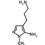 CAS 登录号：764642-91-3， 4-(3-氨基丙基)-1-甲基-1H-吡唑-5-胺