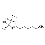 CAS#: 765218-49-3, 2-Hexyl-4,5-dimethyl-4,5-dihydro-1H-imidazole-4,5-diol