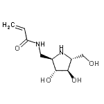 CAS 登录号：765308-98-3， N-{[(2R,3R,4R,5R)-3,4-二羟基-5-(羟基甲基)-2-吡咯烷基]甲基}丙烯酰胺