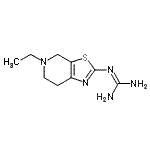 CAS#: 765940-66-7, 2-(5-Ethyl-4,5,6,7-tetrahydro[1,3]thiazolo[5,4-c]pyridin-2-yl)guanidine