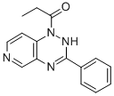 CAS 登录号：76603-21-9， 1-(3-苯基-2H-吡啶并[3,4-e][1,2,4]三嗪-1-基)丙-1-酮
