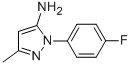 CAS 登录号：76606-39-8， 2-(4-氟-苯基)-5-甲基-2H-吡唑-3-基胺