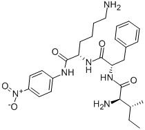 CAS 登录号：76626-41-0， D-异亮氨酰-苯丙氨酰-赖氨酰对硝基苯胺