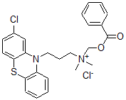 CAS#: 76637-14-4, Benzoyloxymethyl-[3-(2-Chlorophenothiazin-10-Yl)Propyl]-Dimethylazanium Chloride