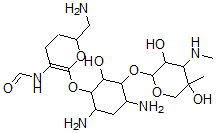 CAS#: 76647-54-6, N-[6-(Aminomethyl)-2-[4,6-Diamino-3-(3,5-Dihydroxy-5-Methyl-4-Methylaminooxan-2-Yl)Oxy-2-Hydroxycyclohexyl]Oxy-5,6-Dihydro-4H-Pyran-3-Yl]Formamide