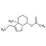 CAS#: 766519-68-0, (3aS,7S,7aR)-3-Ethyl-3a-methyl-3a,4,5,6,7,7a-hexahydro-1H-inden-7-yl acetate