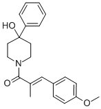 CAS 登录号:76691-29-7, (E)-1-(4-羟基-4-苯基哌啶-1-基)-3-(4-甲氧基苯基)-2-甲基丙-2-烯-1-酮