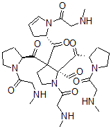 CAS#: 76710-73-1, (2S)-1-(2-Methylaminoacetyl)-3-[(2S)-1-(2-Methylaminoacetyl)2,3-Dihydropyrrole-2-Carbonyl]-2,3-Bis[(2S)-1-(2-Methylaminoacetyl)Pyrrolidine-2-Carbonyl]Pyrrolidine-2-Carbaldehyde