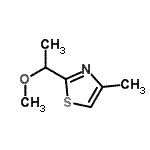 CAS#: 76756-48-4, 2-(1-Methoxyethyl)-4-methyl-1,3-thiazole