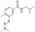 CAS 登录号:76765-34-9, 3-(3,3-二甲基-1-三氮烯基)-4-甲基-N-(2-甲基丙基)-苯甲酰胺
