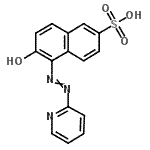CAS#: 76790-04-0, 6-Hydroxy-5-(2-pyridinyldiazenyl)-2-naphthalenesulfonic acid