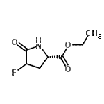 CAS#: 7682-55-5, Ethyl 4-fluoro-5-oxo-L-prolinate