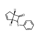CAS#: 76822-08-7, (1R,5S,7S)-7-(Phenylsulfanyl)bicyclo[3.2.0]hept-2-en-6-one