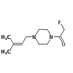 CAS#: 76825-94-0, 2-Fluoro-1-[4-(3-methyl-2-buten-1-yl)-1-piperazinyl]ethanone