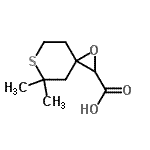 CAS#: 768300-14-7, 5,5-Dimethyl-1-oxa-6-thiaspiro[2.5]octane-2-carboxylic acid