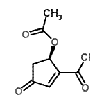 CAS 登录号：76865-78-6， (1R)-2-(氯甲酰基)-4-氧代-2-环戊烯-1-基乙酸酯