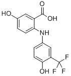 CAS#: 76874-95-8, 5-Hydroxy-2-[[4-Hydroxy-3-(Trifluoromethyl)Phenyl]Amino]Benzoic Acid