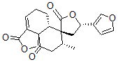 CAS#: 76902-35-7, (3R,5S,6'aS,8'R,10'aR)-5-(3-Furanyl)-4,5,6',6'a-Tetrahydro-8'-Methyl-Spiro(Furan-3(2H),7'(8'H)-(1H)Naphtho(1,8a-C)Furan)-2,3',10'(5'H,9'H)-Trione