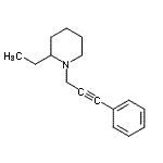 CAS#: 769116-64-5, 2-Ethyl-1-(3-phenyl-2-propyn-1-yl)piperidine