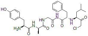 CAS#: 76960-26-4, (2S)-N-[2-[[(2R)-2-[[(2S)-2-Amino-3-(4-Hydroxyphenyl)Propanoyl]Amino]Propanoyl]Amino]Acetyl]-2-[[(3S)-1-Chloro-5-Methyl-2-Oxohexan-3-Yl]Amino]-3-Phenylpropanamide