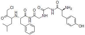 CAS#: 76960-27-5, (2S)-N-[2-[[2-[[(2S)-2-Amino-3-(4-Hydroxyphenyl)Propanoyl]Amino]Acetyl]Amino]Acetyl]-2-[(1-Chloro-5-Methyl-2-Oxohexan-3-Yl)Amino]-3-Phenylpropanamide