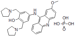 CAS#: 76975-05-8, 4-[(2-Methoxyacridin-9-Yl)Amino]-2,6-Bis(Pyrrolidin-1-Ylmethyl)Phenol; Phosphoric Acid