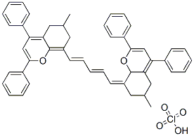 CAS#: 77016-95-6, (8E)-6-Methyl-8-[(2E,4E)-5-(6-Methyl-2,4-Diphenyl-6,7-Dihydro-5H-Chromen-8-Yl)Penta-2,4-Dienylidene]-2,4-Diphenyl-6,7-Dihydro-5H-Chromen-1-Ium Perchlorate