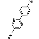 CAS#: 77017-54-0, 2-(4-Hydroxyphenyl)-5-pyrimidinecarbonitrile
