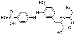 CAS 登录号：77053-05-5， (2S)-3-[(3E)-3-[(4-砷苯基)亚肼基]-4-氧代-1-环己-1,5-二烯基]-2-[(2-溴乙酰基)氨基]丙酸