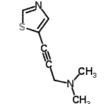 CAS#: 770677-12-8, N,N-dimethyl-3-thiazol-5-yl-prop-2-yn-1-amine