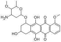 CAS#: 77121-90-5, 7-(4-Amino-5-Methoxy-6-Methyloxan-2-Yl)Oxy-6,9,11-Trihydroxy-9-(2-Hydroxyacetyl)-4-Methoxy-8,10-Dihydro-7H-Tetracene-5,12-Dione