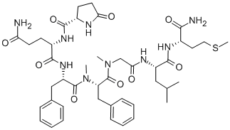 CAS 登录号：77128-69-9， 焦谷氨酰-谷氨酰胺酰-苯丙氨酰-N-甲基-苯丙氨酰-肌氨酰-亮氨酰-蛋氨酰胺