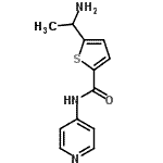 CAS#: 771471-80-8, 5-(1-Aminoethyl)-N-(4-pyridinyl)-2-thiophenecarboxamide