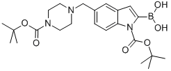 CAS#: 771477-41-9, 2-Borono-5-[[4-[(1,1-Dimethylethoxy)Carbonyl]-1-Piperazinyl]Methyl]-1H-Indole-1-Carboxylic Acid 1-(1,1-Dimethylethyl) Ester