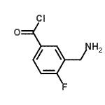 CAS#: 771573-07-0, 3-(Aminomethyl)-4-fluorobenzoyl chloride