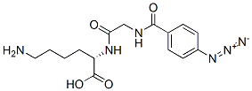 CAS#: 77162-73-3, (2S)-6-Amino-2-[[2-[(4-Azidobenzoyl)Amino]Acetyl]Amino]Hexanoic Acid