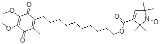 CAS#: 77162-74-4, 3-(((10-(4,5-Dimethoxy-2-Methyl-3,6-Dioxo-1,4-Cyclohexadien-1-Yl)Decyl)Oxy)Carbonyl)-2,5-Dihydro-2,2,5,5-Tetramethyl-1H-Pyrrol-1-Yloxy