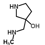 CAS#: 772304-37-7, 3-[(Methylamino)methyl]-3-pyrrolidinol