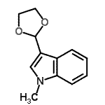 CAS#: 773093-52-0, 3-(1,3-Dioxolan-2-yl)-1-methyl-1H-indole
