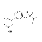 CAS 登录号：773122-81-9， 3-氨基-3-[3-(1,1,2,2-四氟乙氧基)苯基]丙酸